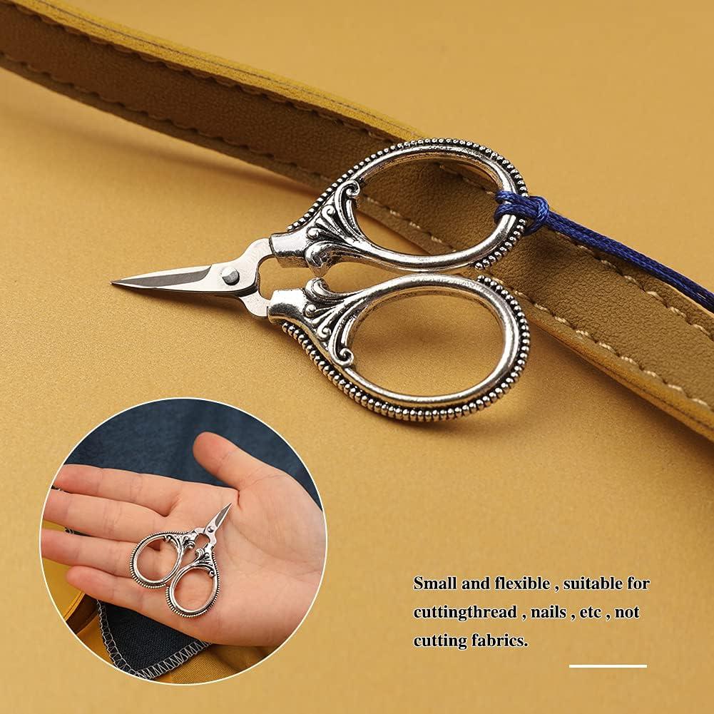 Tijeras de Bordado SHWAKK Vintage 8.89 cm Flores Plateadas