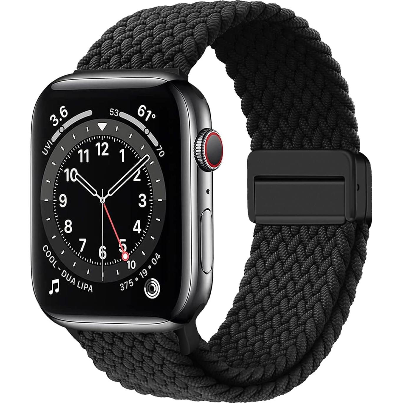 Banda Sport Nylon Ajustable MroTech para Apple Watch 38-41mm Negro