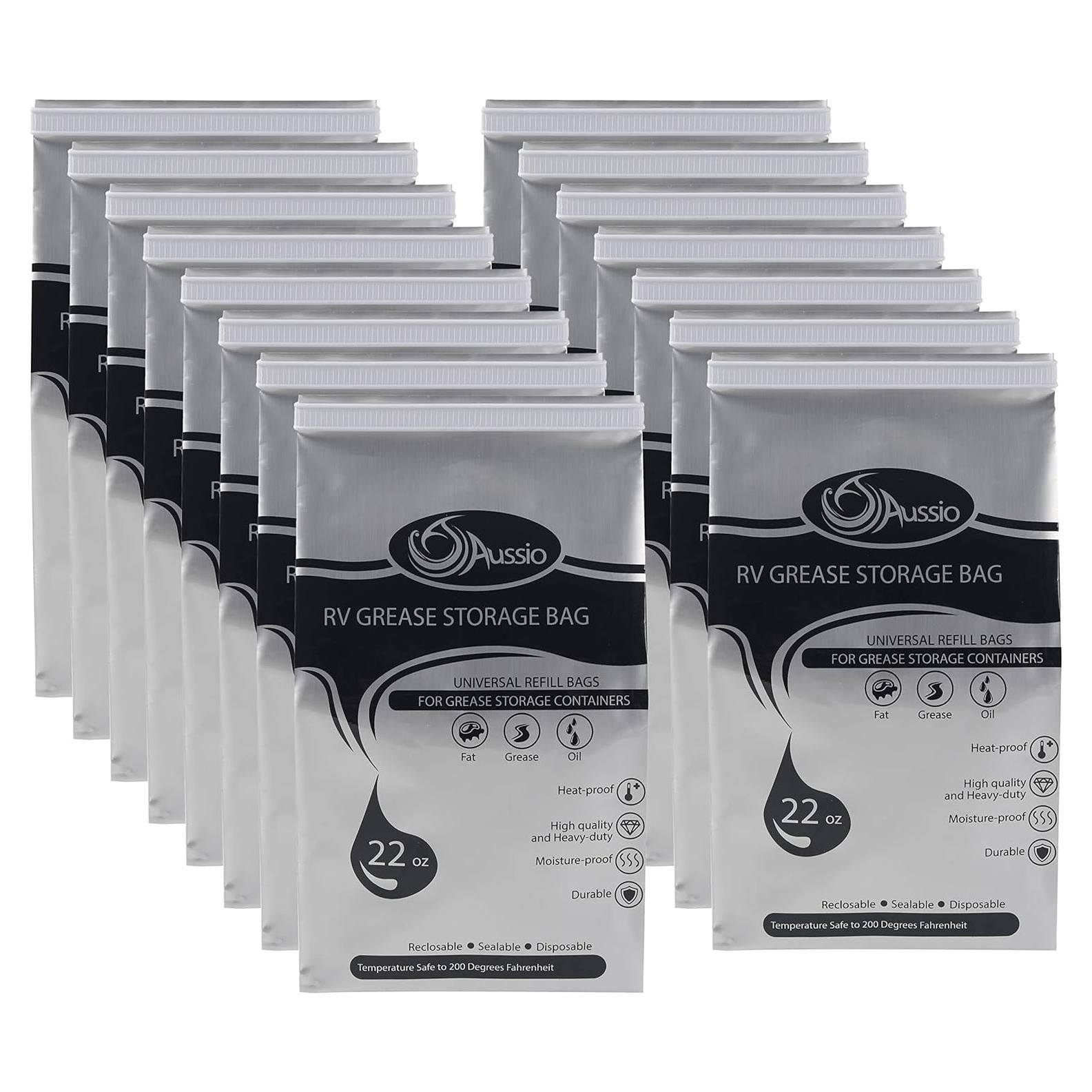 Bolsas Desechables para Almacenamiento de Grasa Aussio 15 Unidades