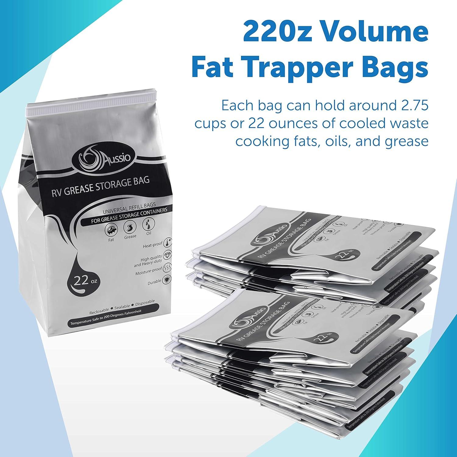 Bolsas Desechables para Almacenamiento de Grasa Aussio 15 Unidades