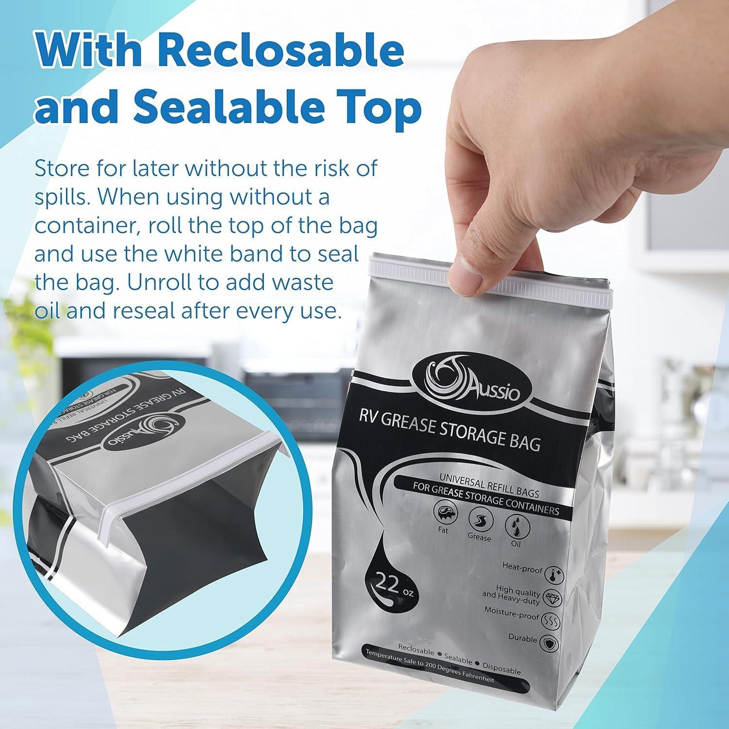 Bolsas Desechables para Almacenamiento de Grasa Aussio 15 Unidades