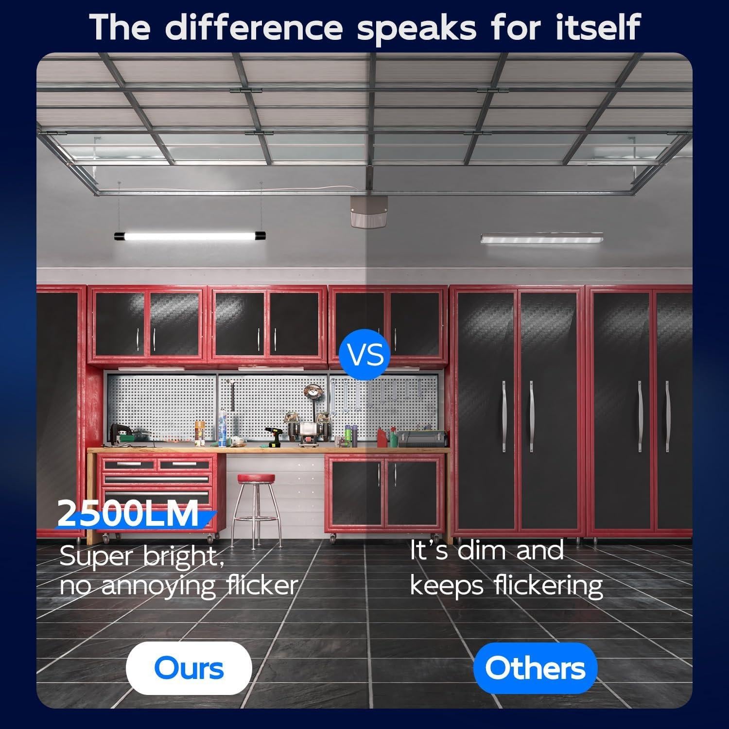 Luz LED Enlazable Hykolity 0.61m 22W 2500lm 5000K Negra