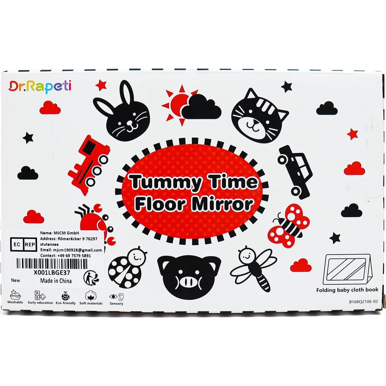 Espejo de Suelo Dr.Rapeti para Bebé - Juguete de Actividad 48.3x25.4cm