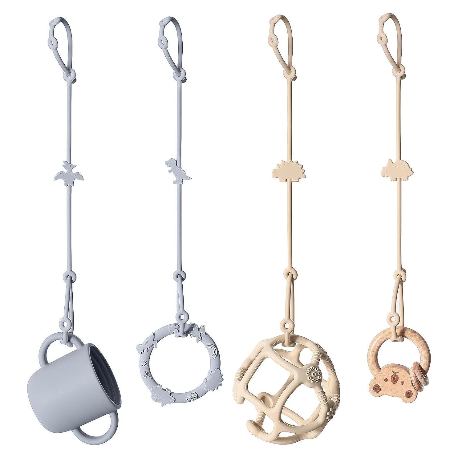 Correas de Juguete de Silicona Andy Bear para Bebés - Azul