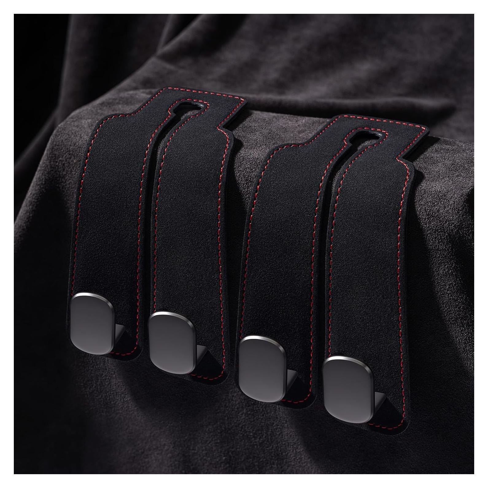 Ganchos para bolso de coche Zuxiaoyaya - 2 paquetes negros