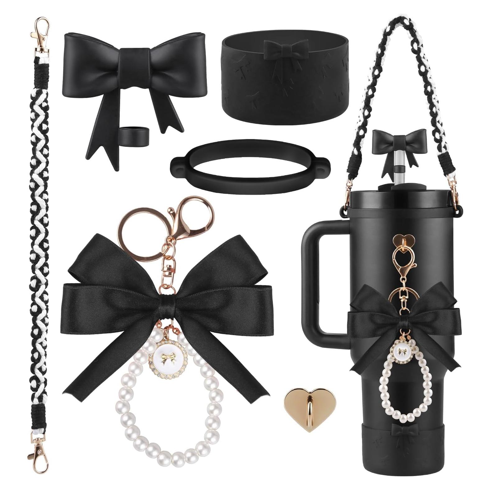 Conjunto de Accesorios RONGFY para Stanley Cup - Negro, 8 Piezas