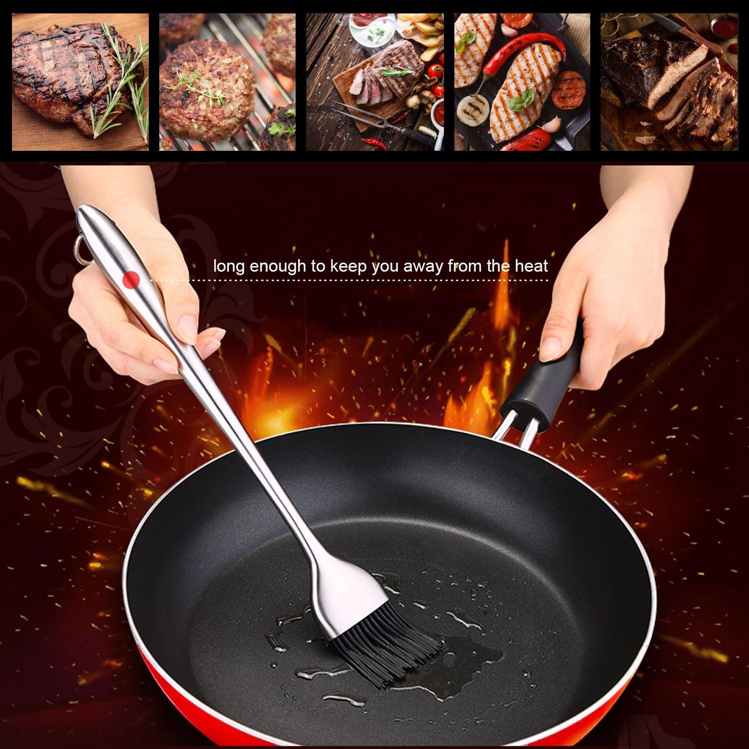 Set de Baster de Pavo KAYCROWN Acero Inoxidable con Brocha y Agujas