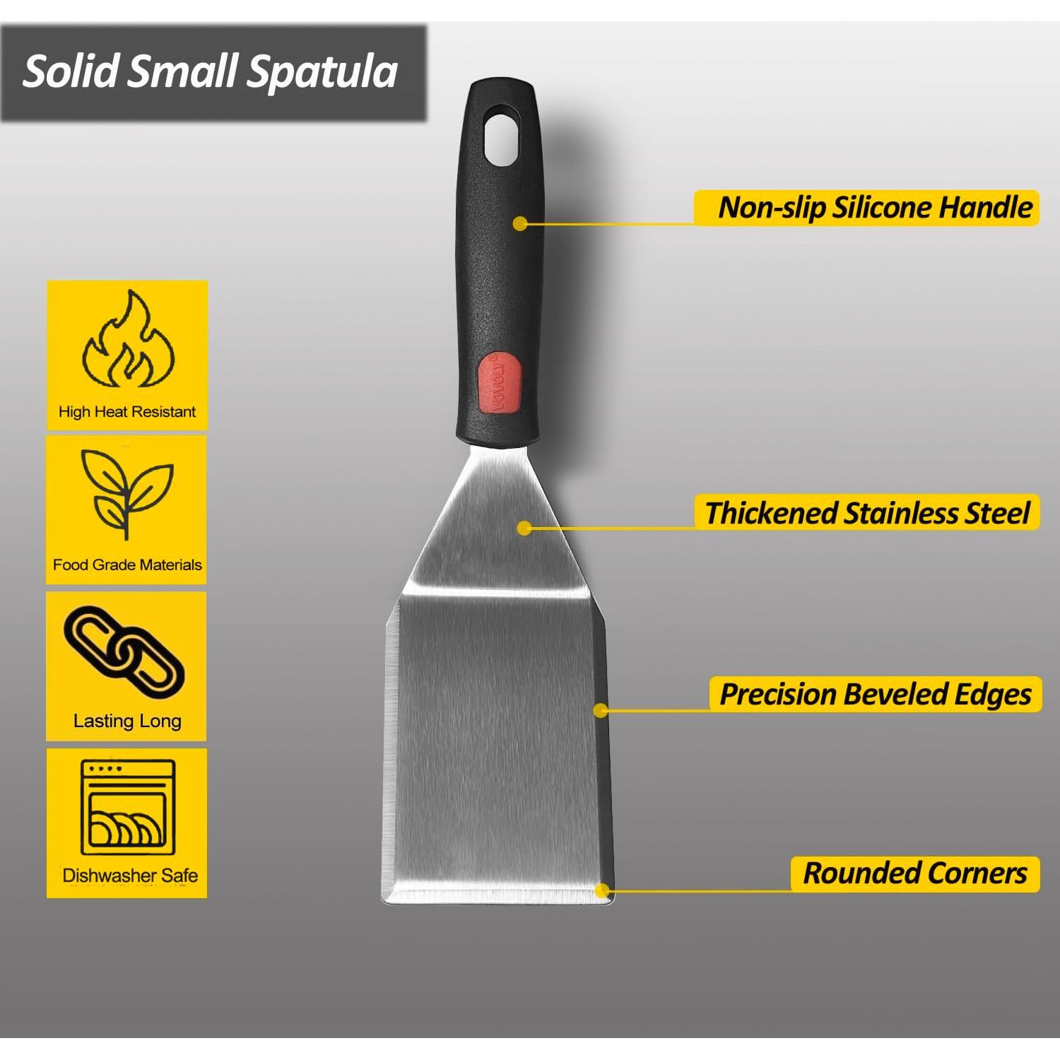 Espátula de Acero Inoxidable Vovoly 7.6x10.2 cm Resistente