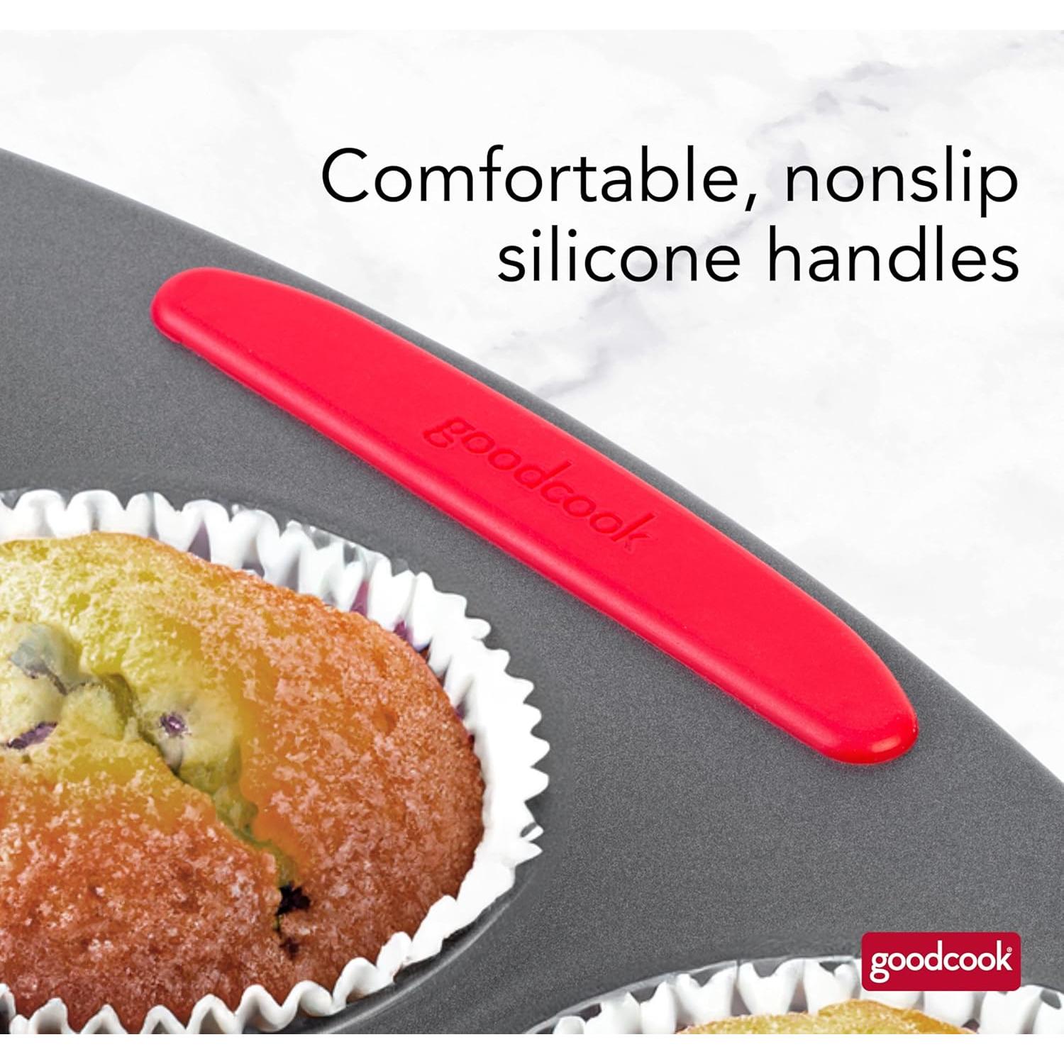 Molde para Muffins GoodCook MegaGrip 12 Tazas Antiadherente