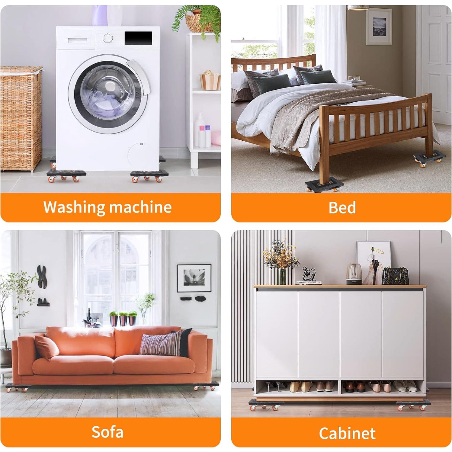 Juego de Herramientas para Levantar Muebles ALIKZO 544 kg 4 Paquete