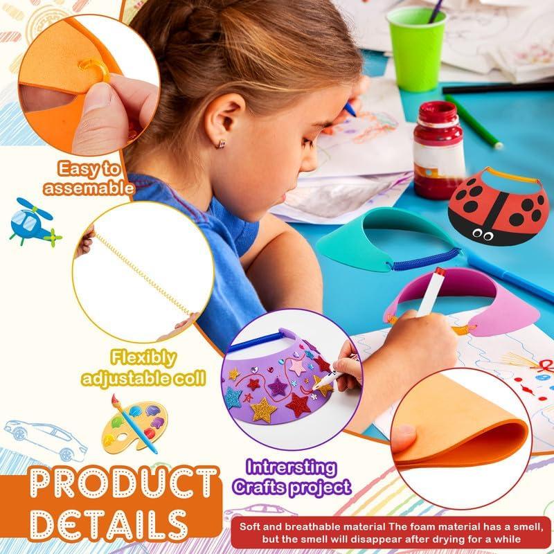 Viseras de Espuma Outus para Niños - 23 Piezas Coloridas