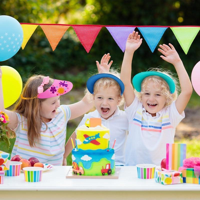 Viseras de Espuma Outus para Niños - 23 Piezas Coloridas