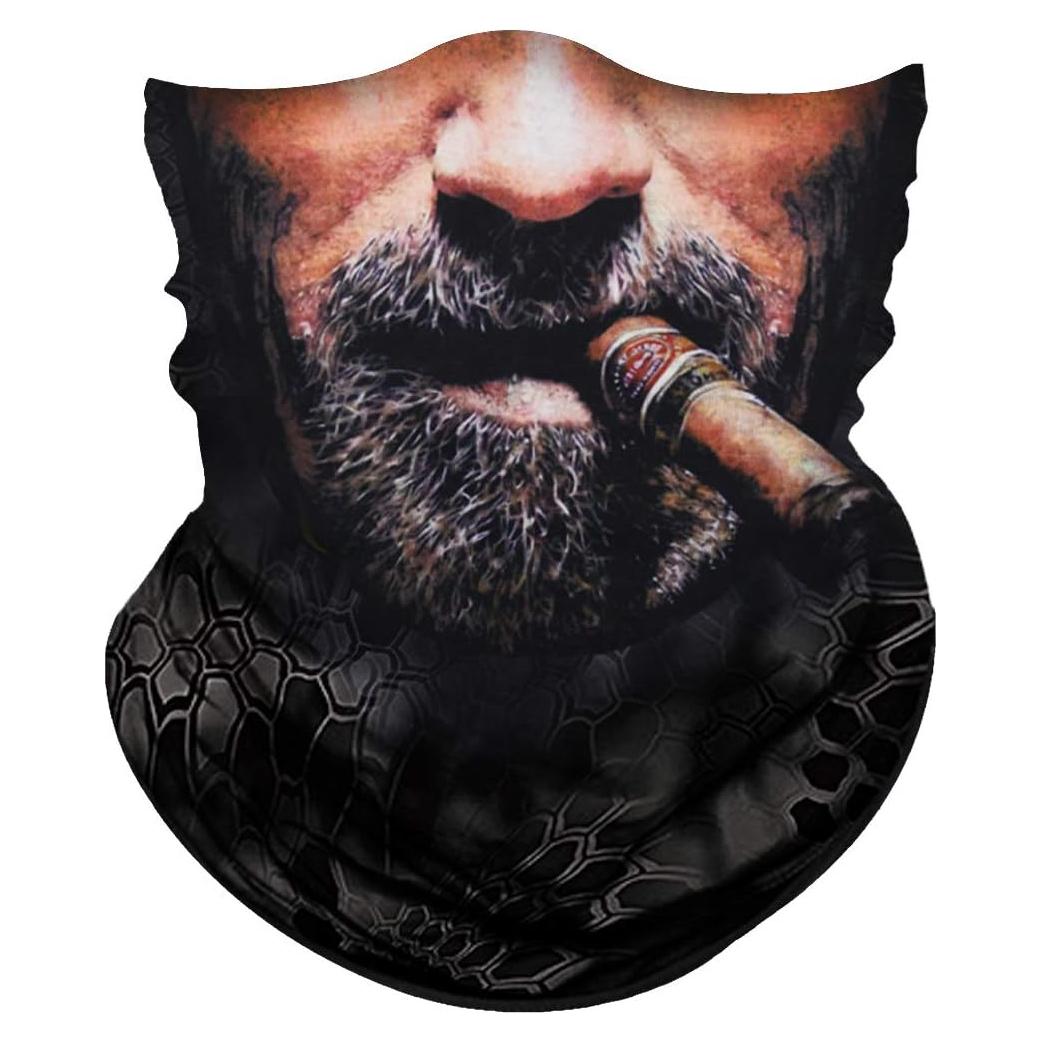 Máscara Facial Obacle Calavera 3D para Motocicleta - Protección Solar y Viento