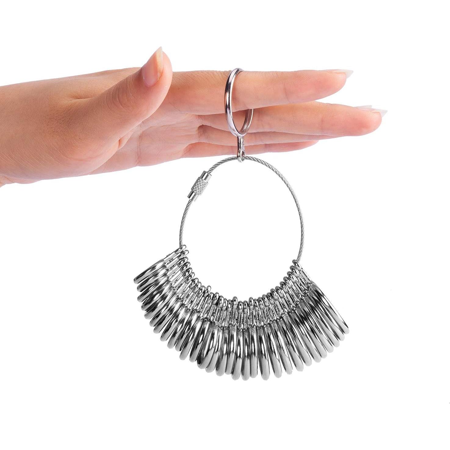 Mandril Medición Talla Anillo OKREVIEW 27 Pcs Metálico