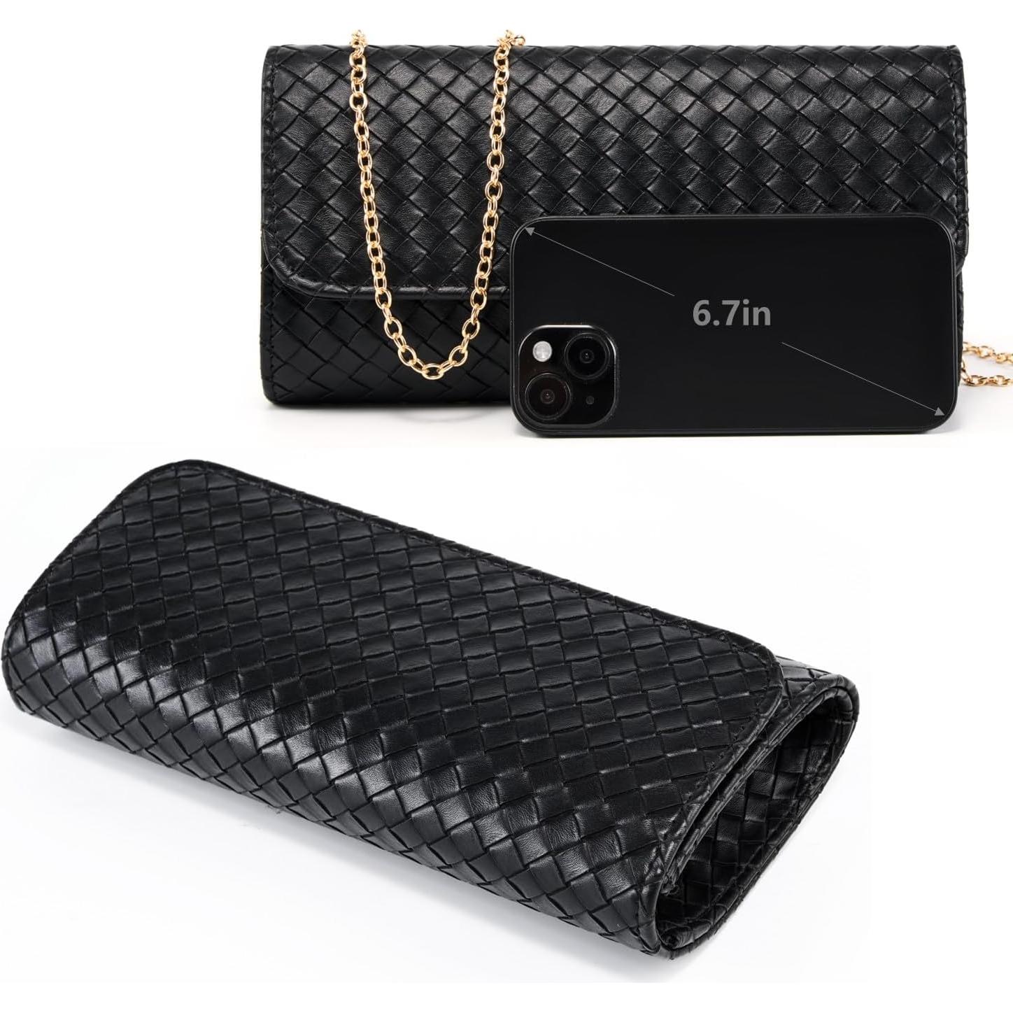 Bolso de Mano Tejido PU Gurina para Mujeres - Elegante y Versátil