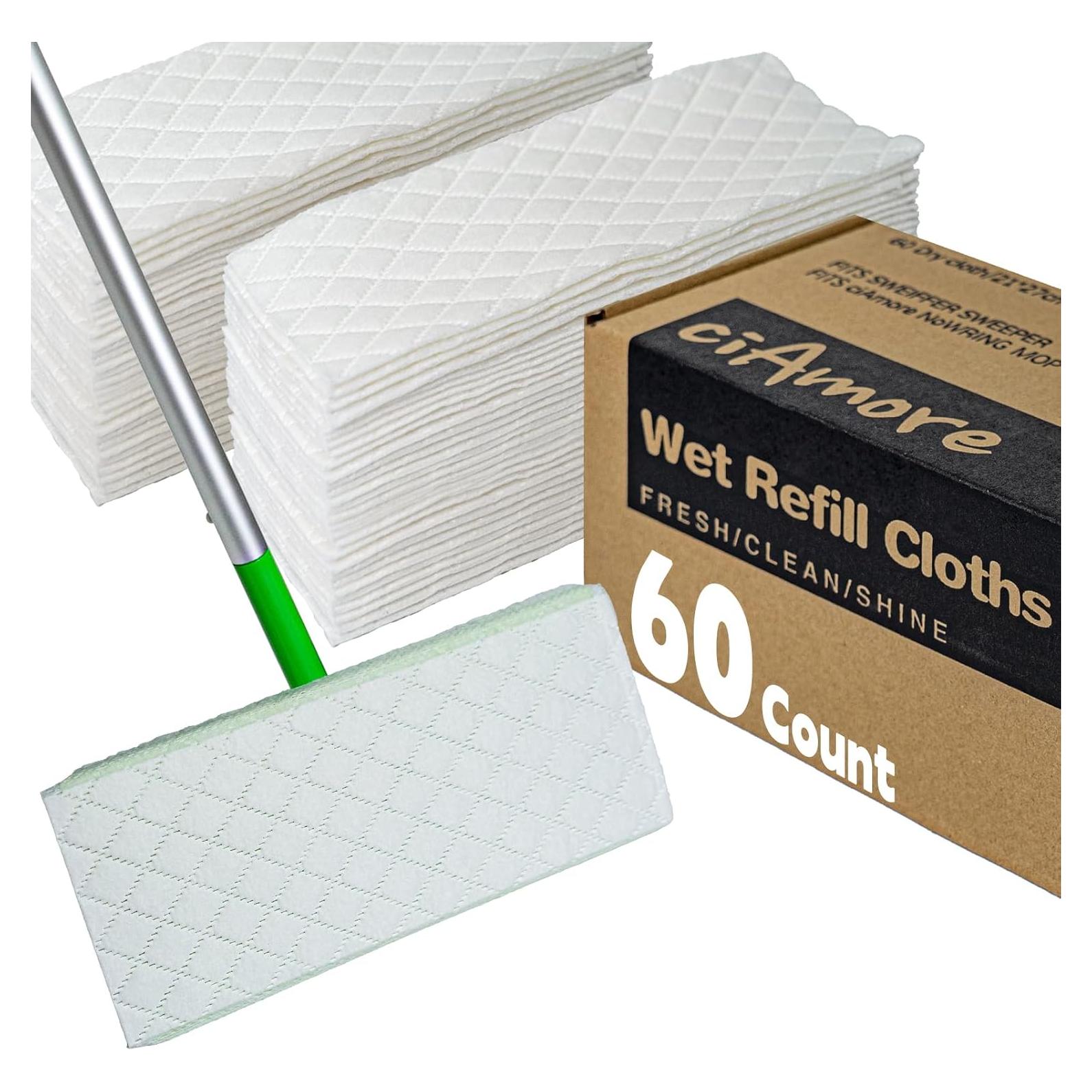 Recargas Mop Seco ciAmore 60 Paños 20.8x26.7 cm Multi-Superficie