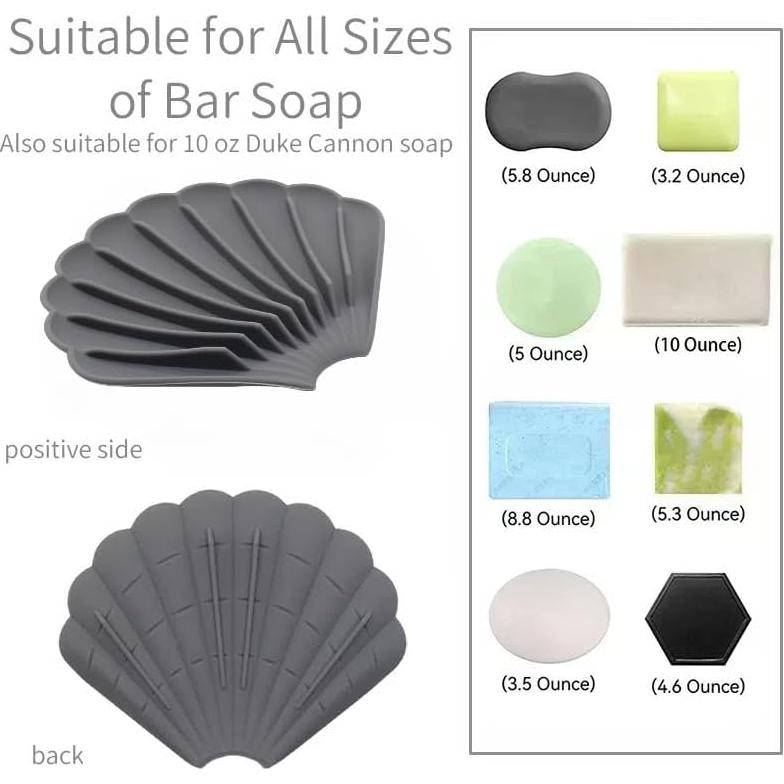 Alfombrilla de Jabón Antideslizante YGB - Silicona Azul Crema