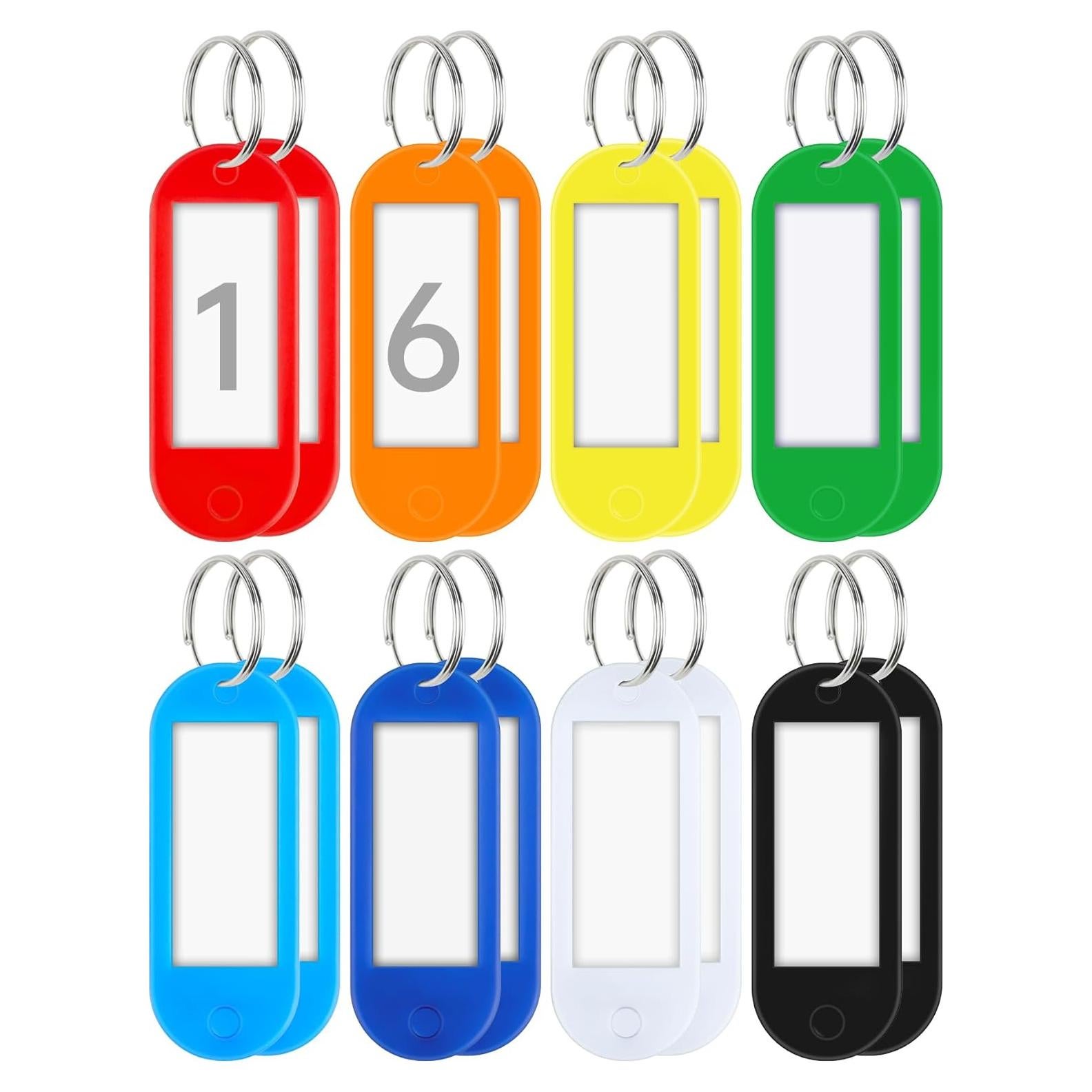 Etiquetas de Llave Coloridas Teskyer - 16 Piezas, 8 Colores