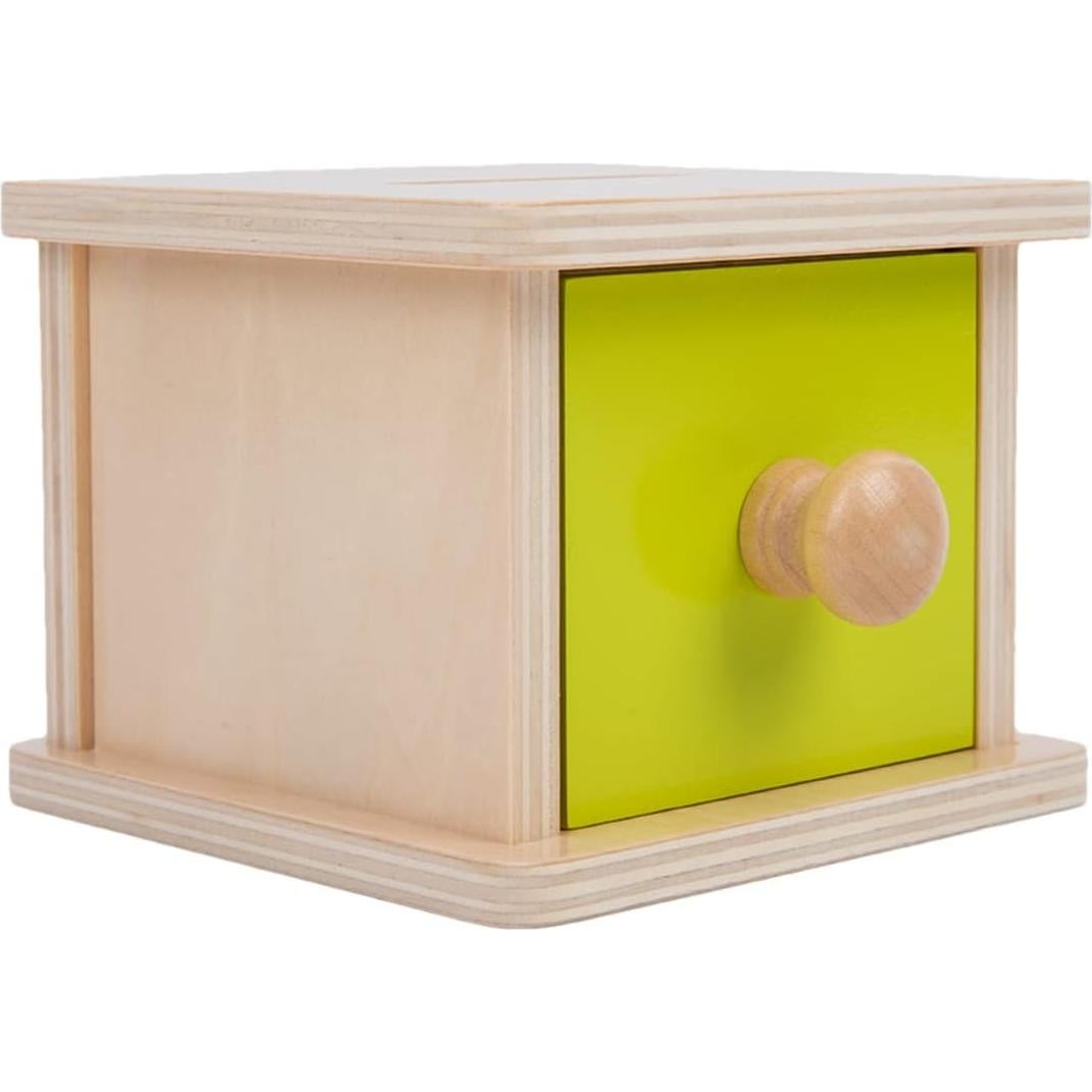 Caja de Monedas Montessori Adena - Juguete Educativo 6-12 Meses