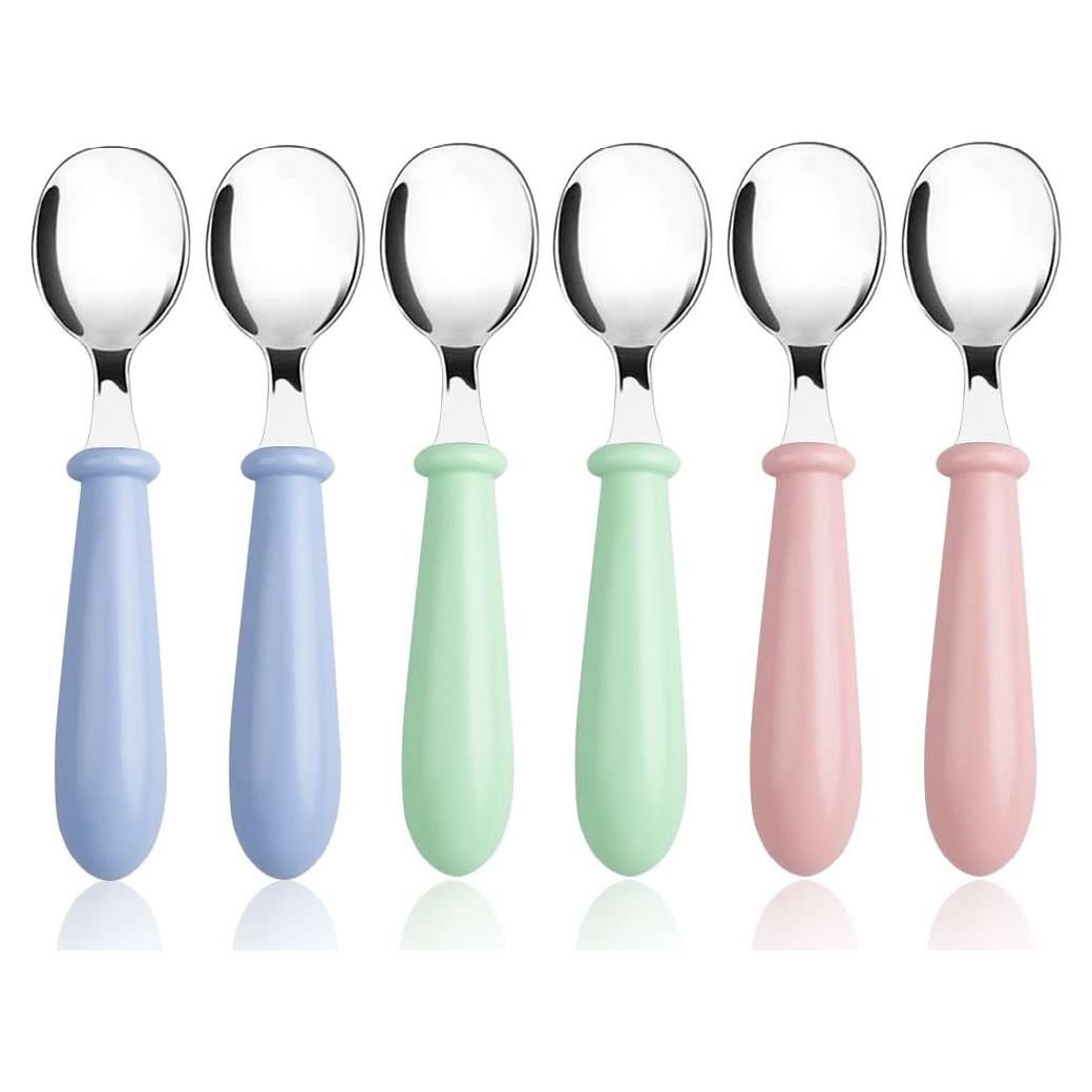 Set de 6 Cucharas para Niños Pimoys de Acero Inoxidable