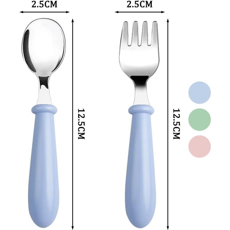 Set de 6 Cucharas para Niños Pimoys de Acero Inoxidable