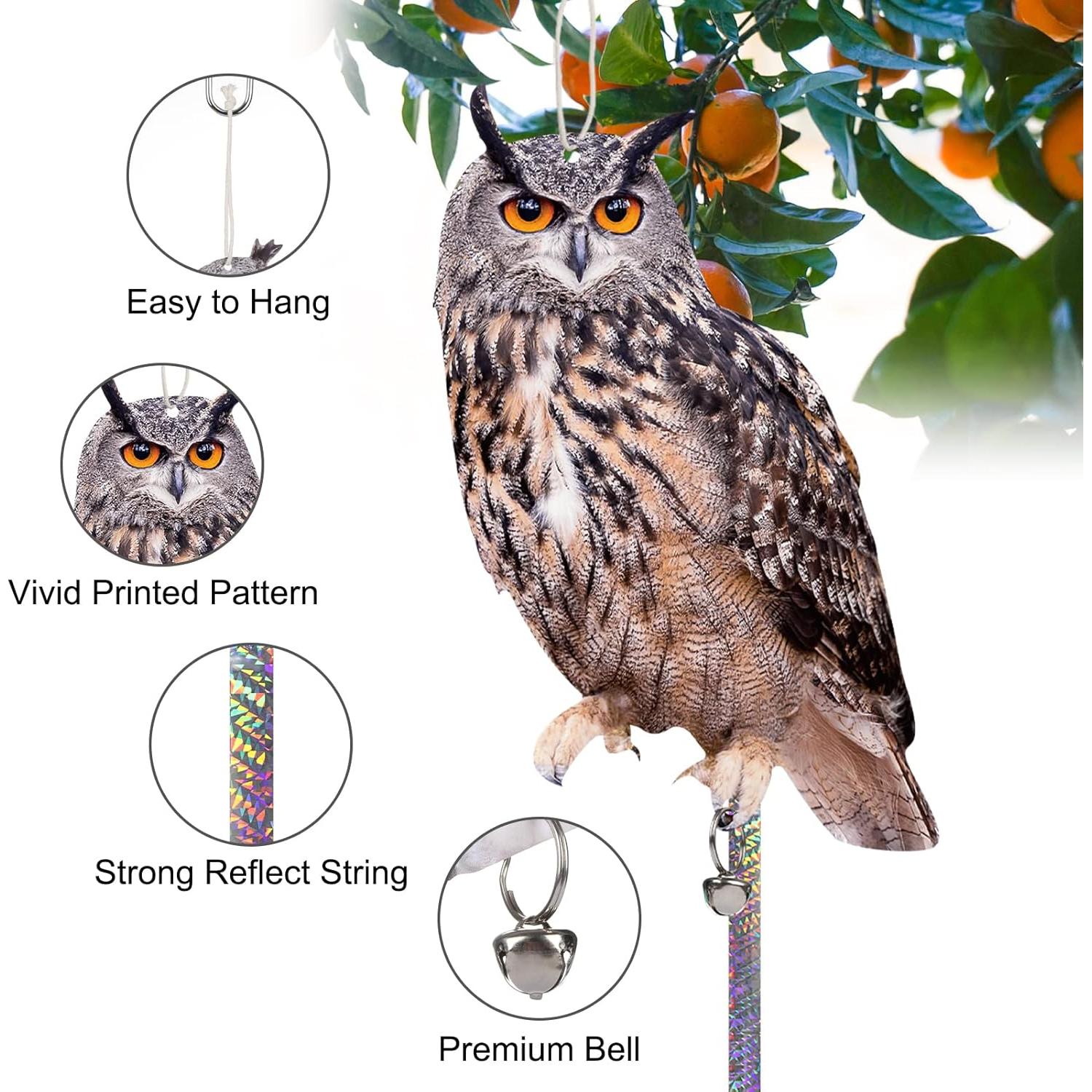 Paquete de 3 Dispositivos Reflectantes de Búho Kungfu Mall