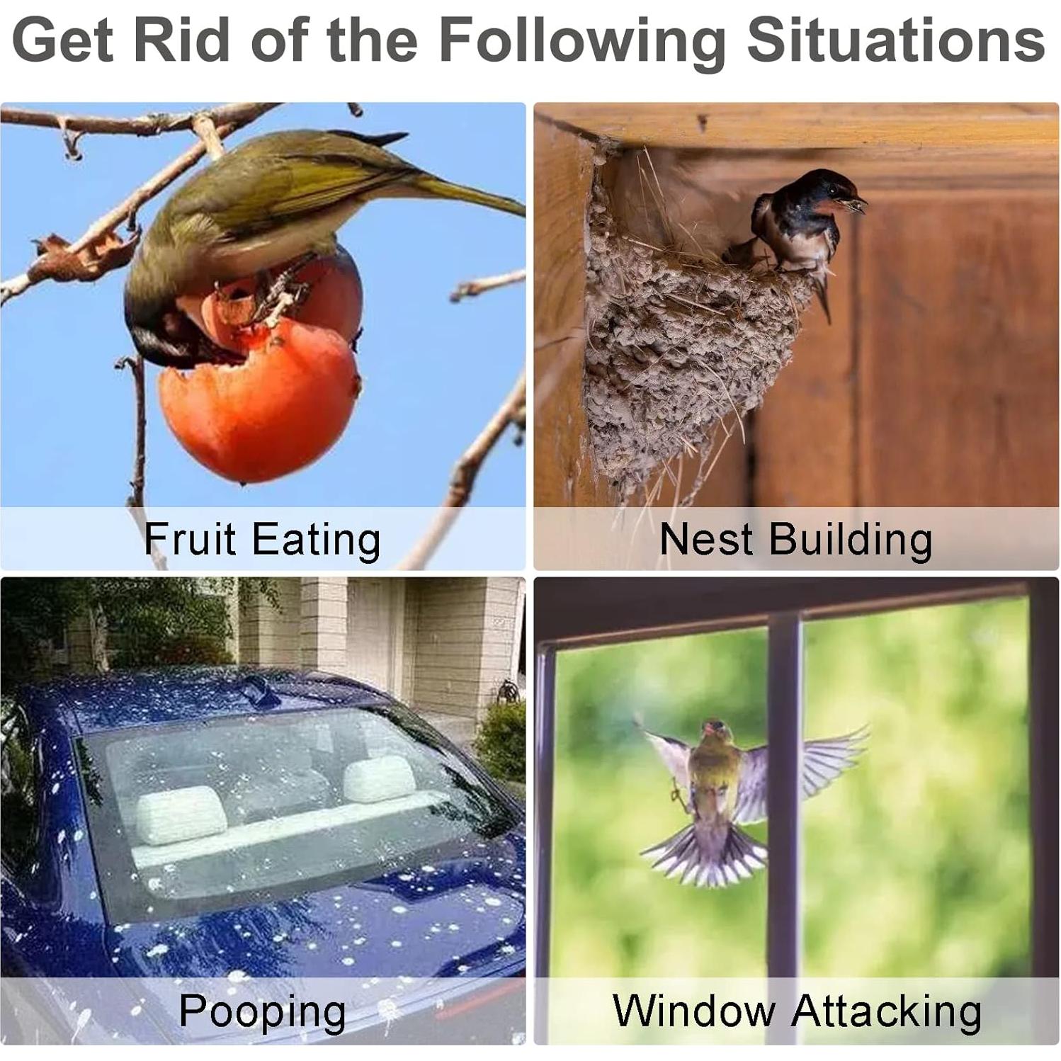 Paquete de 3 Dispositivos Reflectantes de Búho Kungfu Mall