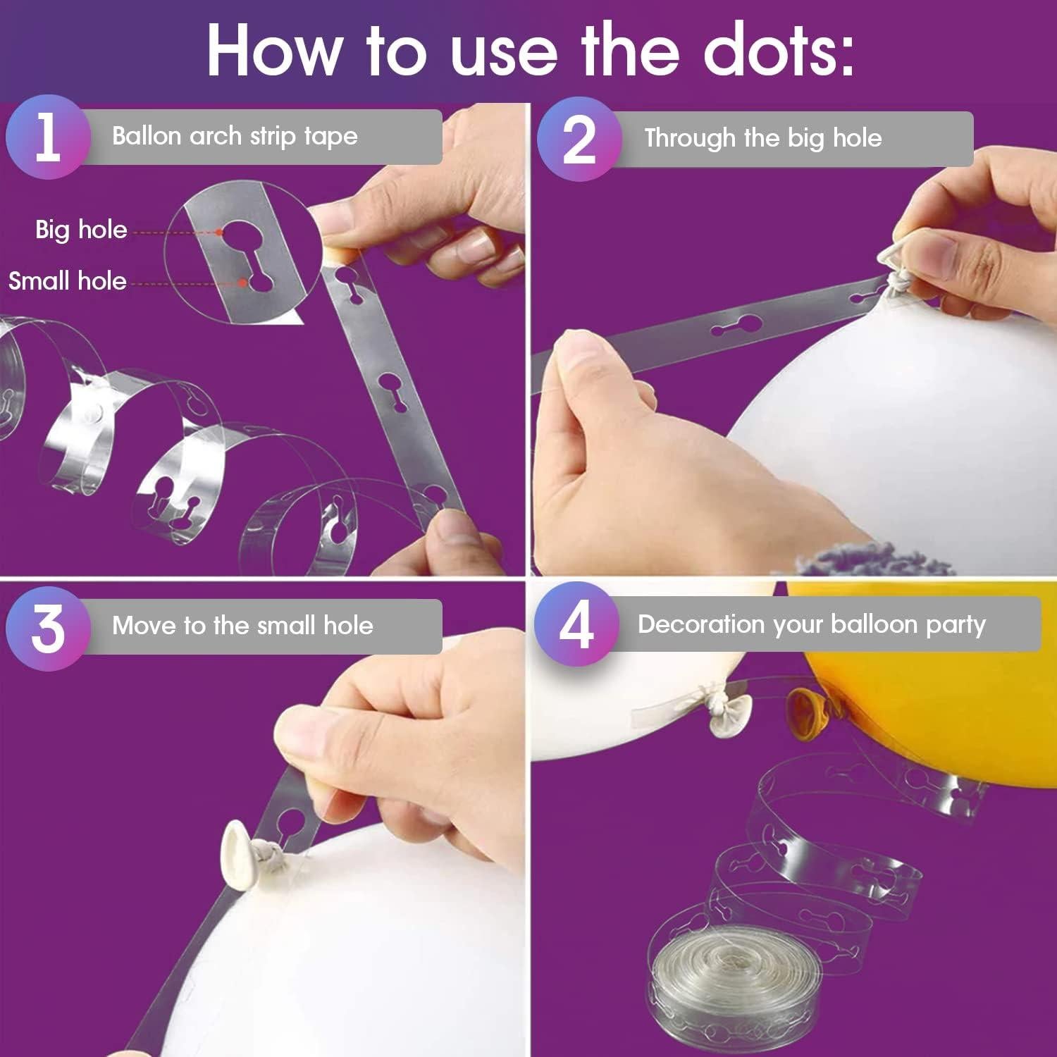 Kit de Arco de Globos HOMEFAVE con 2 Bombas y Cinta 8 Piezas