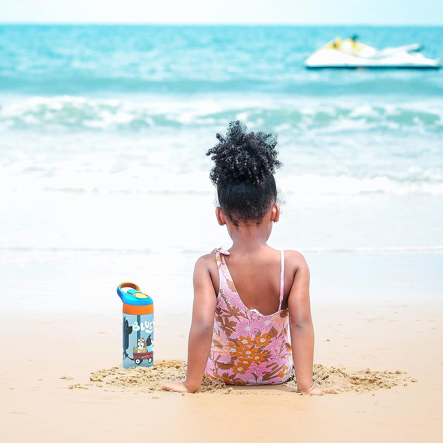 Set de 2 Botellas de Agua Zak Bluey 517 ml con Pajilla