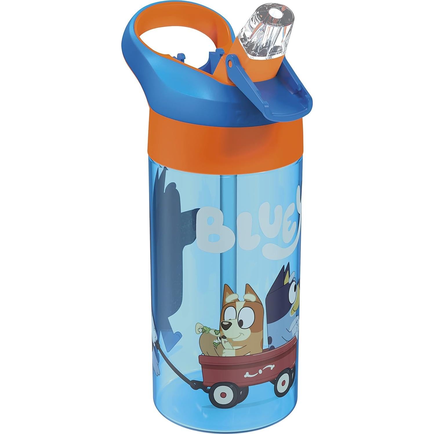Set de 2 Botellas de Agua Zak Bluey 517 ml con Pajilla