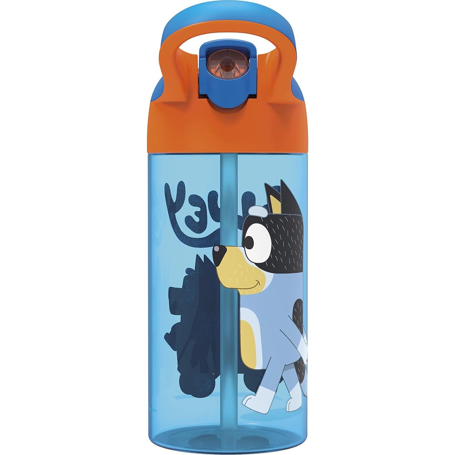 Set de 2 Botellas de Agua Zak Bluey 517 ml con Pajilla