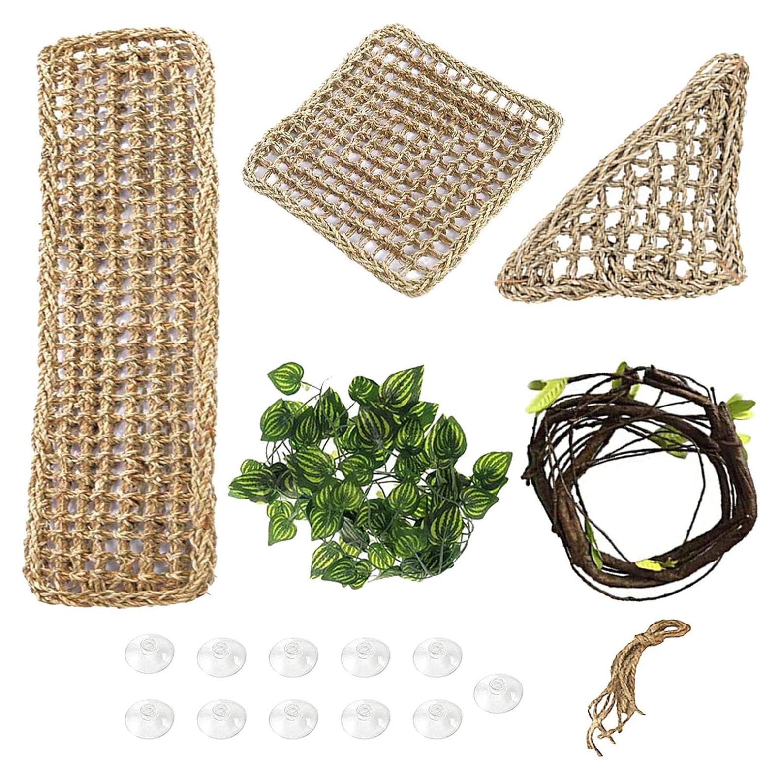 Hamacas para Reptiles PINVNBY - 3 Tipos + Vid Decorativa