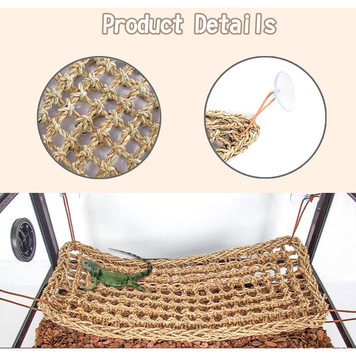 Hamacas para Reptiles PINVNBY - 3 Tipos + Vid Decorativa