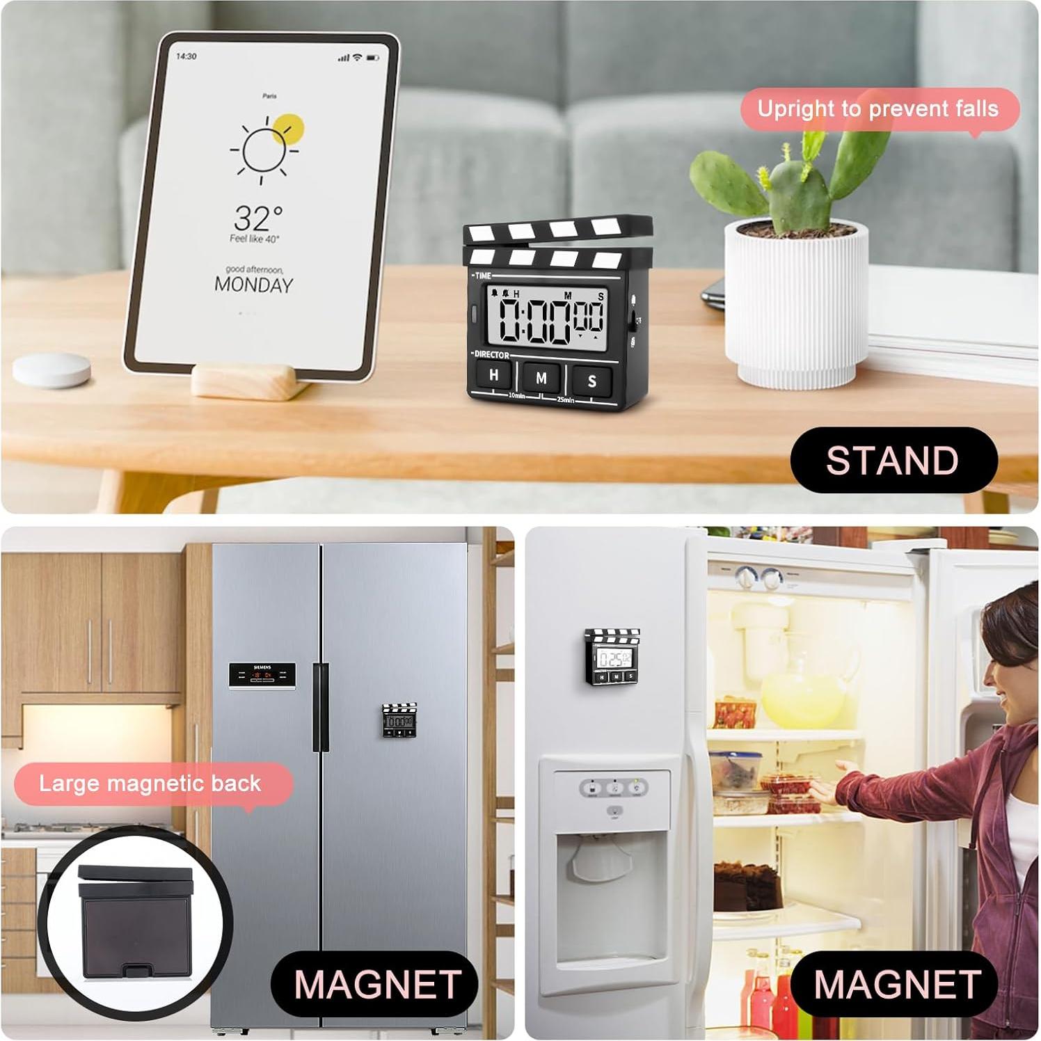 Temporizador Digital de Cocina QANYI con Pantalla LED Magnética