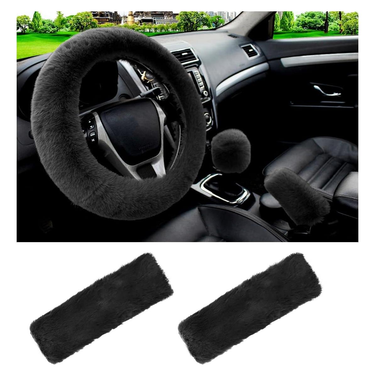Juego de Fundas de Volante Esponjosas Yourkar - 5 Piezas Negro