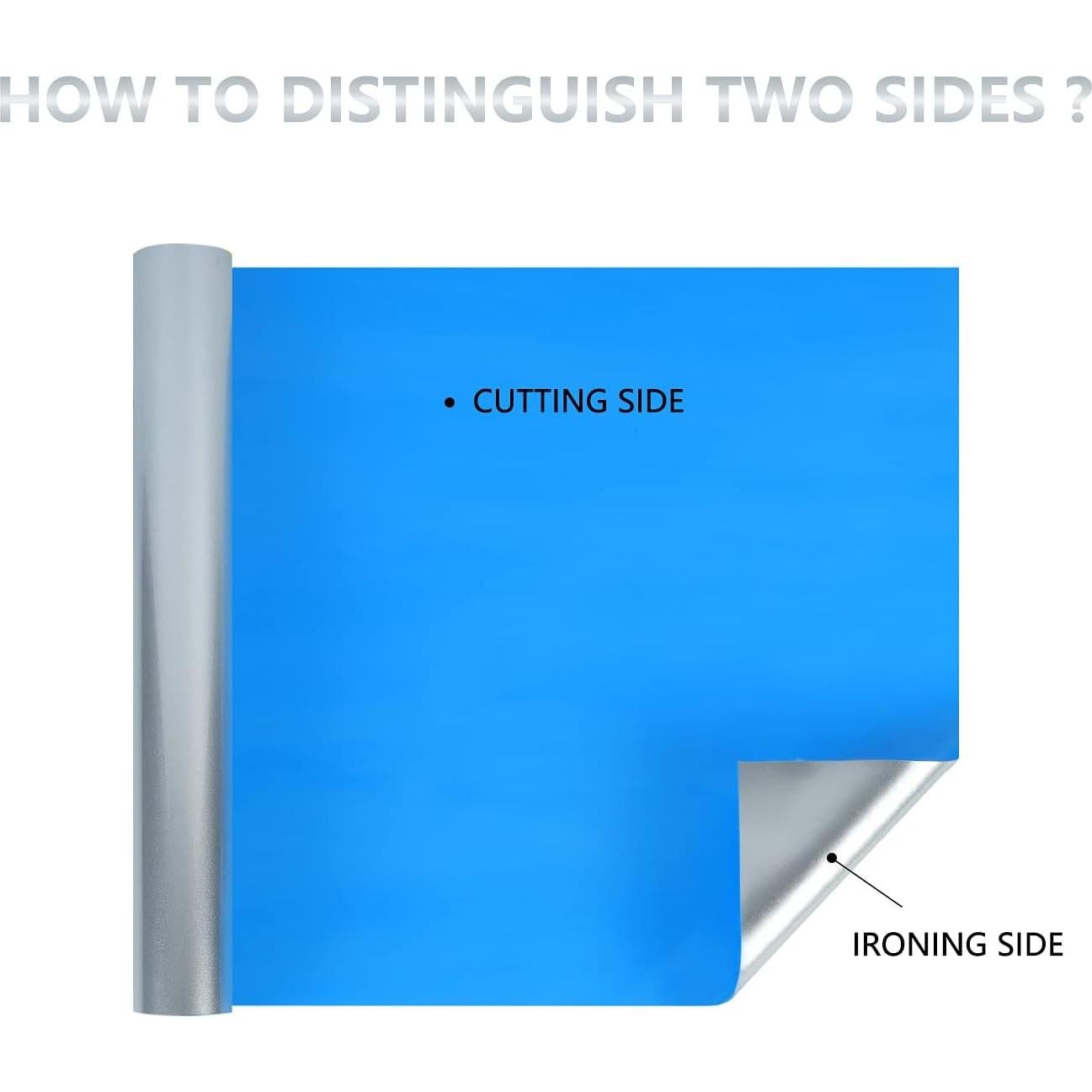 Vinilo de Transferencia de Calor Brillante Plateado 2.44m guangyintong