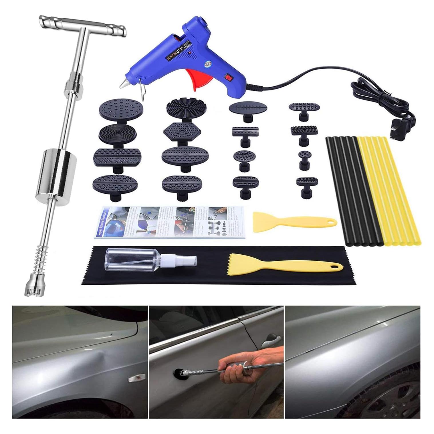 Kit de reparación de abolladuras GLISTON, 16 pestañas, 1.42 kg