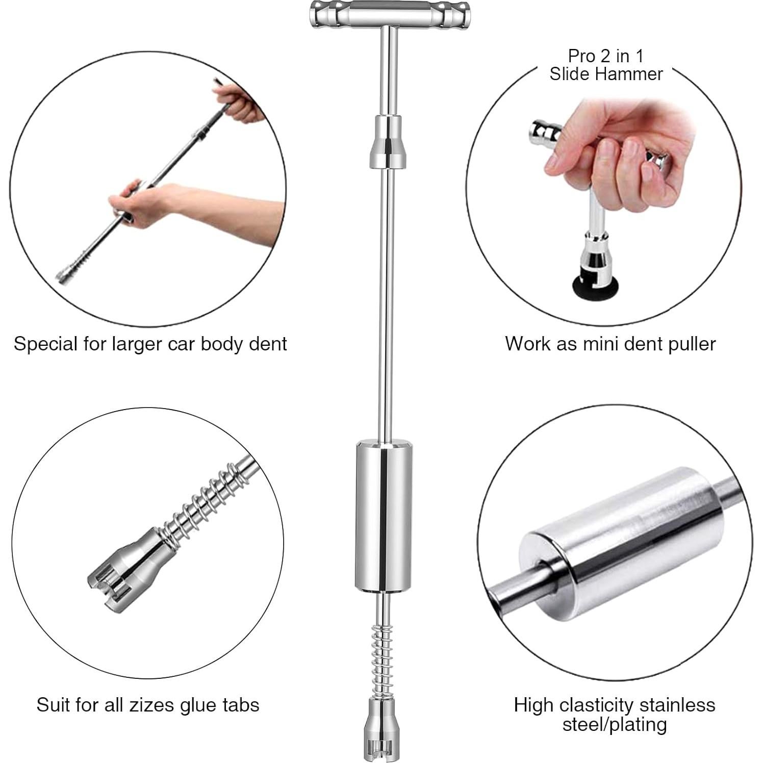 Kit de reparación de abolladuras GLISTON, 16 pestañas, 1.42 kg