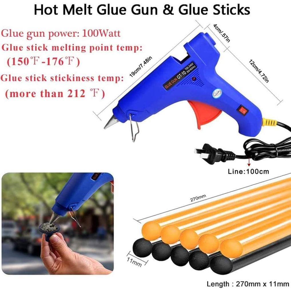 Kit de reparación de abolladuras GLISTON, 16 pestañas, 1.42 kg
