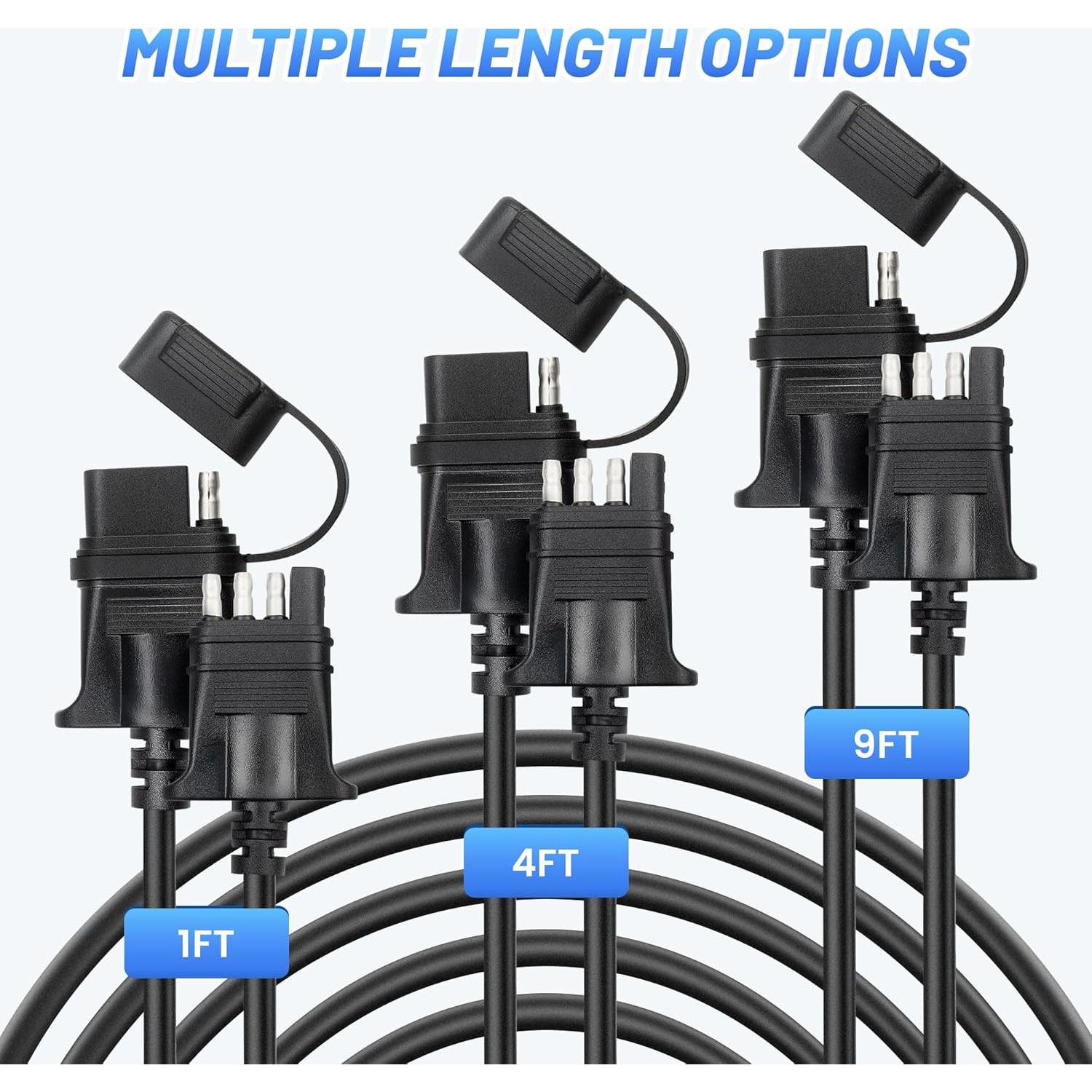 Cable de Extensión de Remolque MECMO 4 Pines 30.48 cm