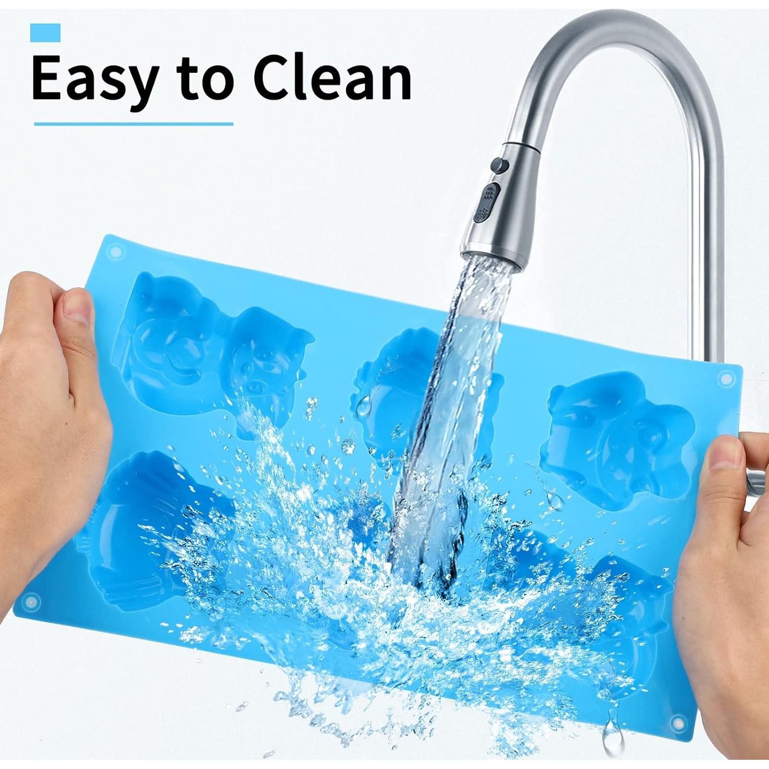 Moldes de Jabón Beasea 2 Piezas Silicona Animal 3D