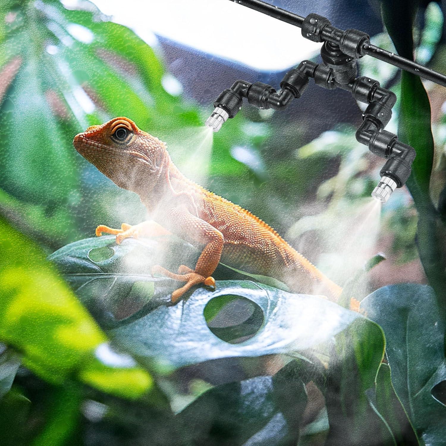 Boquillas de Nebulización Doble CozyCabin 2Pcs 360° para Reptiles
