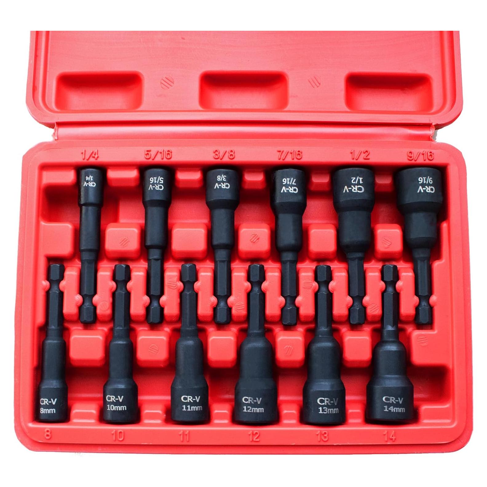 Juego de 12 Piezas Destornillador Magnético PANOVOS SAE Métrico