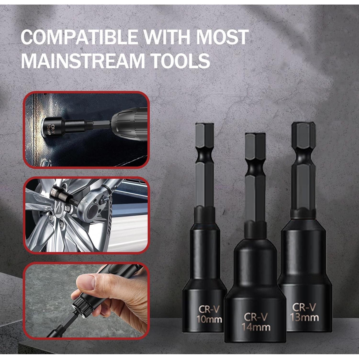 Juego de 12 Piezas Destornillador Magnético PANOVOS SAE Métrico