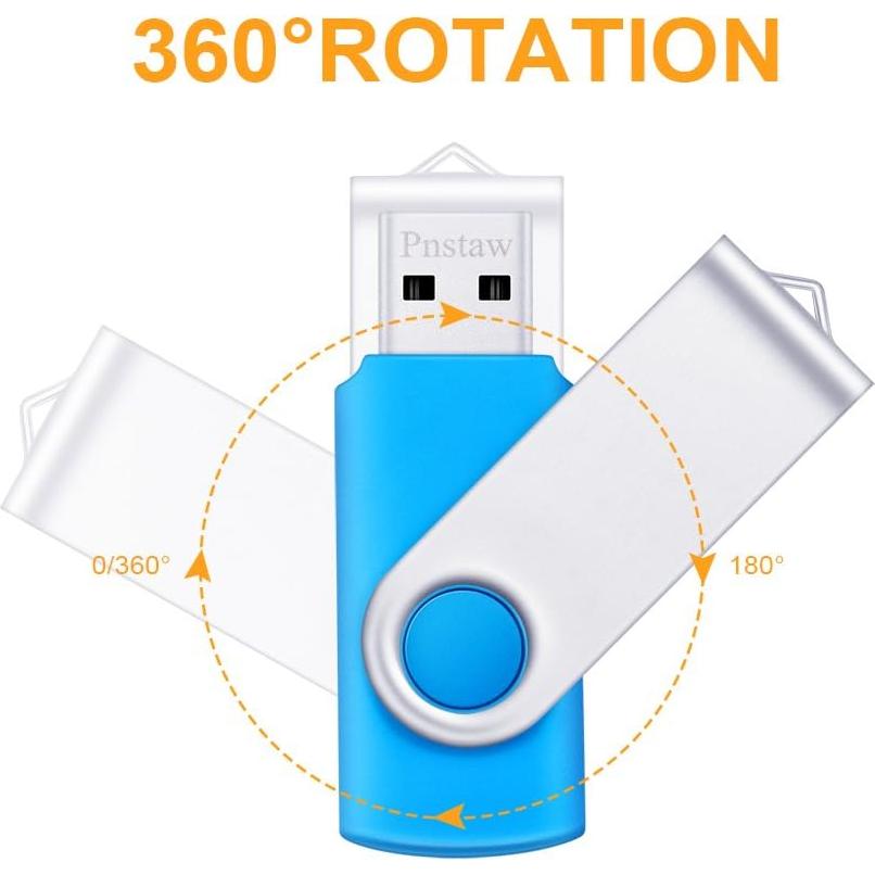 Paquete de 10 Unidades Flash USB 2.0 128MB Pnstaw Multi Color