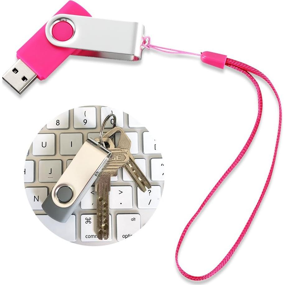 Paquete de 10 Unidades Flash USB 2.0 128MB Pnstaw Multi Color