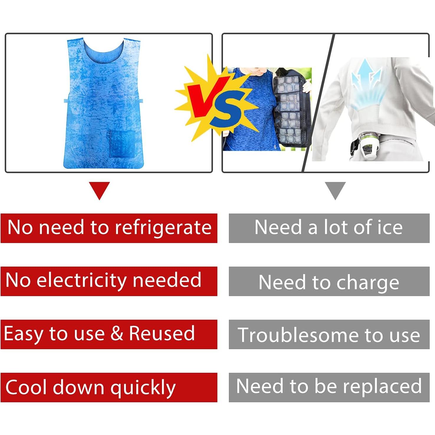 Chaleco Refrigerante Evaporativo PVA Unisex para Verano