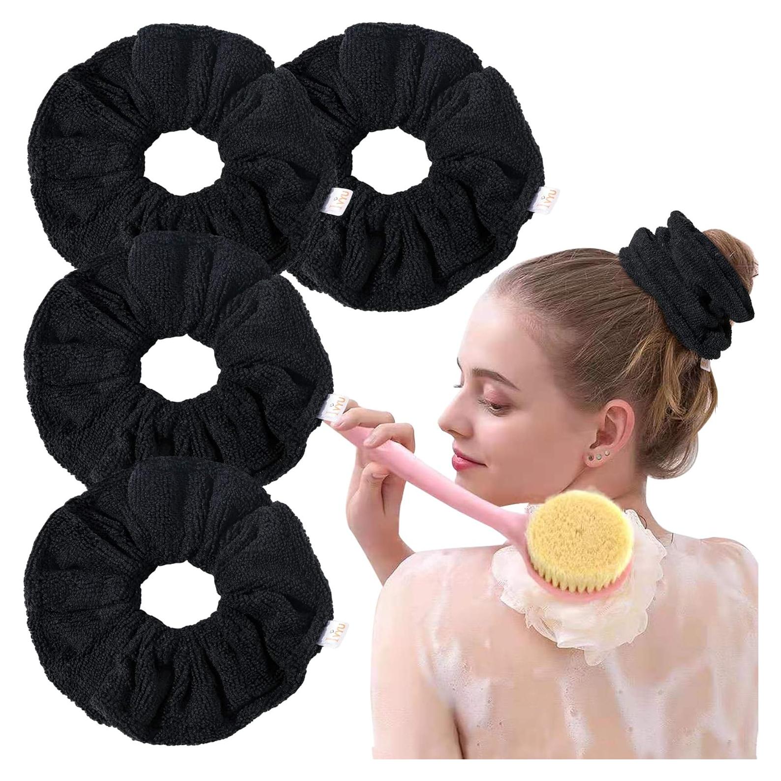 Toalla de Secado de Cabello Microfibra Ivyu 4 Piezas Antifrizz