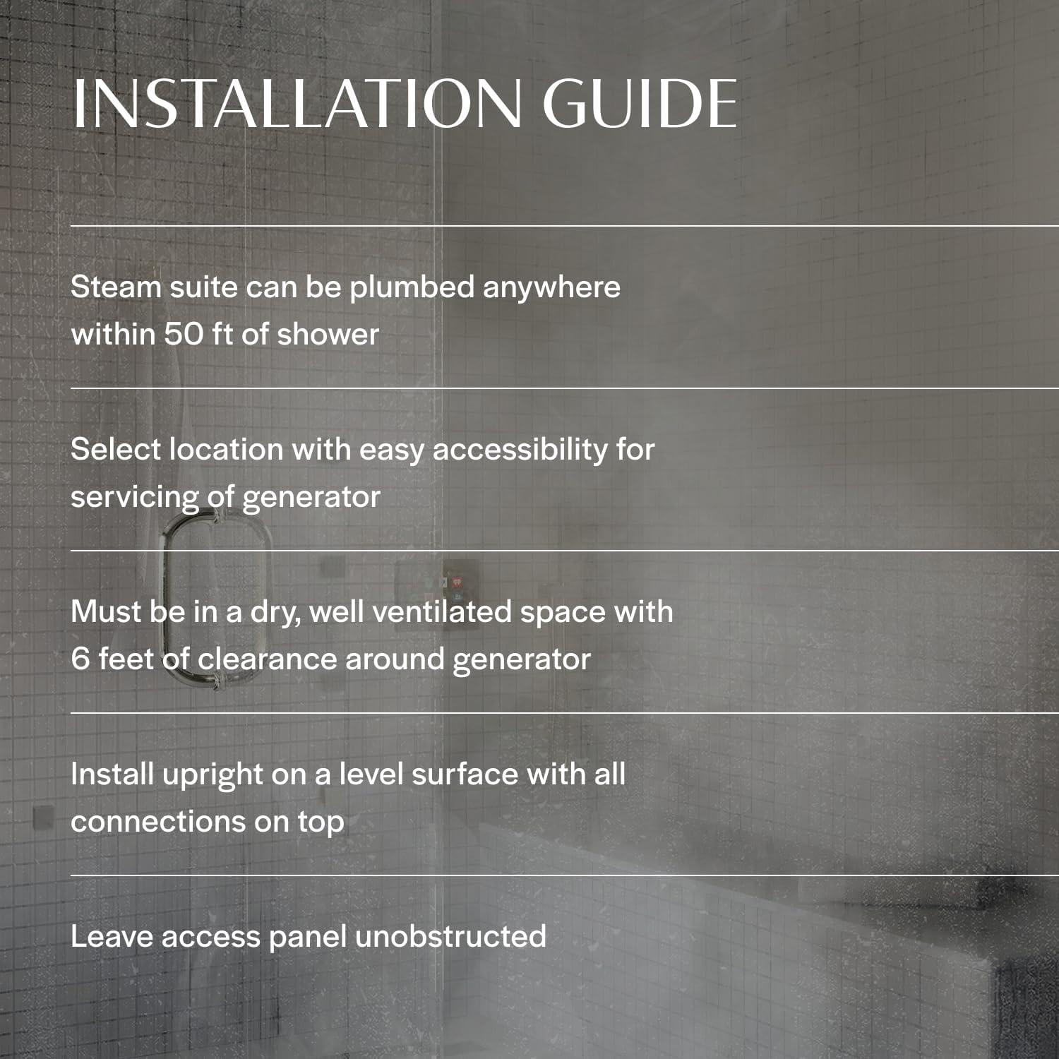 Generador de Vapor para Ducha Casi Cielo Steam Suite 9kg