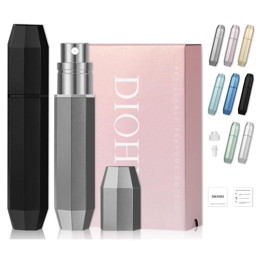 Atomizador de Perfume DIOHIO 5ml Recargable a Prueba de Fugas